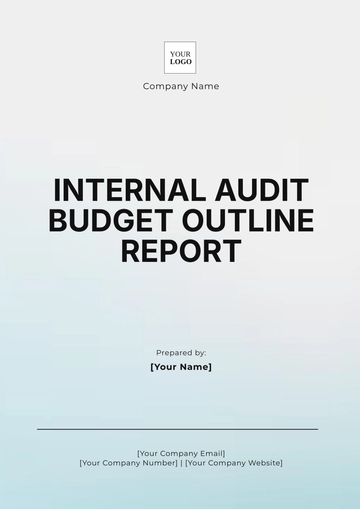 Free Internal Audit Budget Outline Report Template to Edit Online
