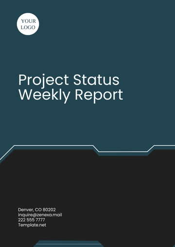 Free Project Status Weekly Report Template to Edit Online