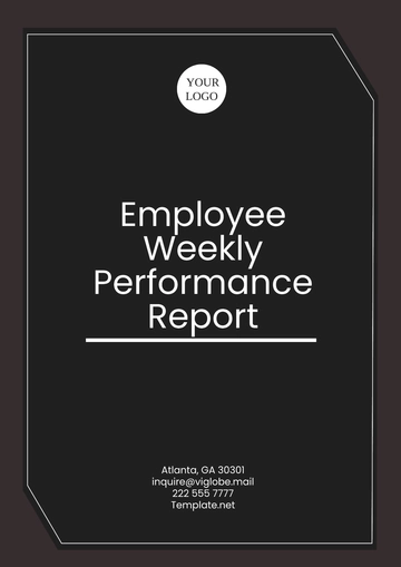 Free Employee Weekly Performance Report Template to Edit Online