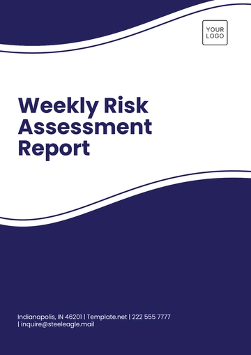 Free Weekly Risk Assessment Report Template to Edit Online