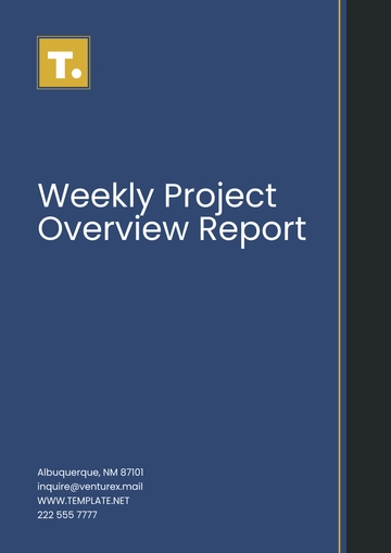 Free Weekly Project Overview Report Template to Edit Online