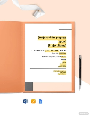 Printable Construction Report Template