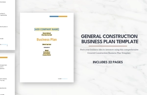 General Construction Business Plan Template
