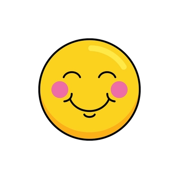 Free Blushing Smiley Clipart to Edit Online