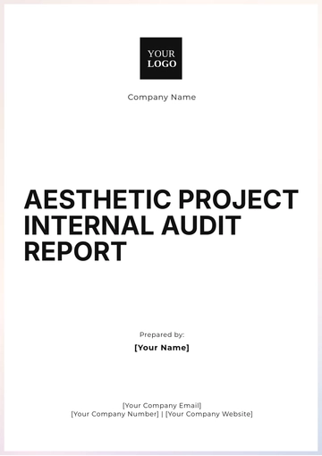 Free Aesthetic Project Internal Audit Report Template to Edit Online