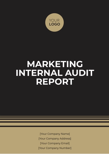 Free Marketing Internal Audit Report Template to Edit Online