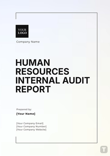 Free Human Resources Internal Audit Report Template to Edit Online