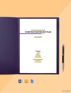 Construction Logistics Plan Template