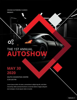Sample Car Show Flyer Template