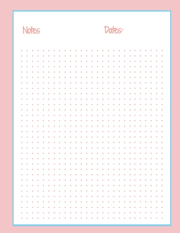 Free Dotted Grid Paper Note Template to Edit Online