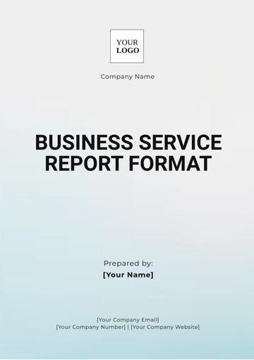 Free Business Service Report Format Template to Edit Online
