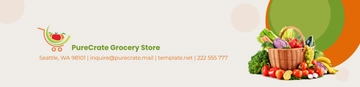 Free Aesthetic Grocery Store Header Template to Edit Online