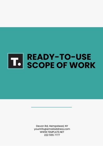 Free Ready-to-Use Scope of Work Template to Edit Online