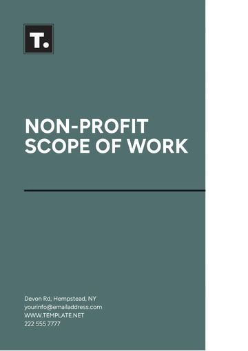 Free Non-Profit Scope of Work Template to Edit Online