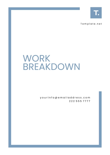 Free Work Breakdown Template to Edit Online