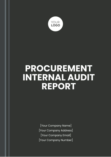 Free Procurement Internal Audit Report Template to Edit Online