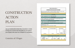 Construction Action Plan Template