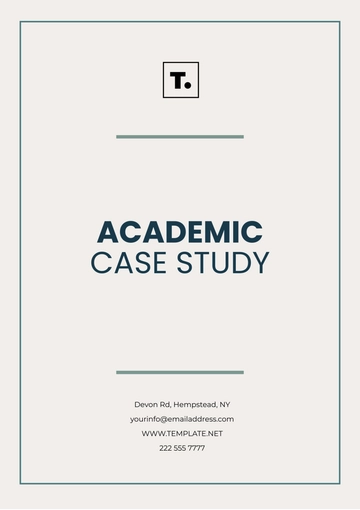 Free Printable Academic Case Study Template to Edit Online