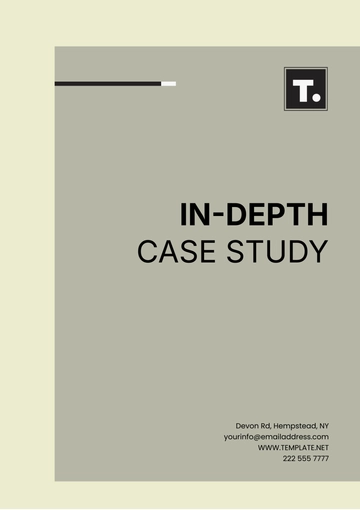 Free In-depth Case Study Template to Edit Online