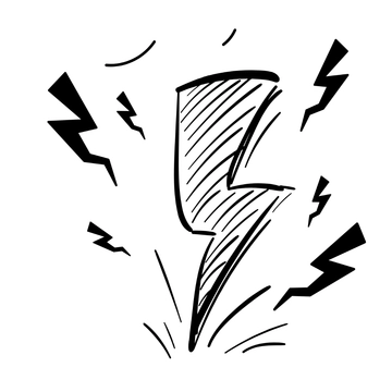 Free Hand-Drawn Lightning Clipart to Edit Online