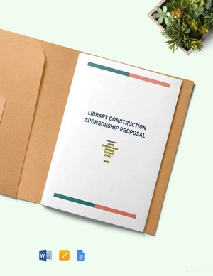 Construction Sponsorship Proposal Template