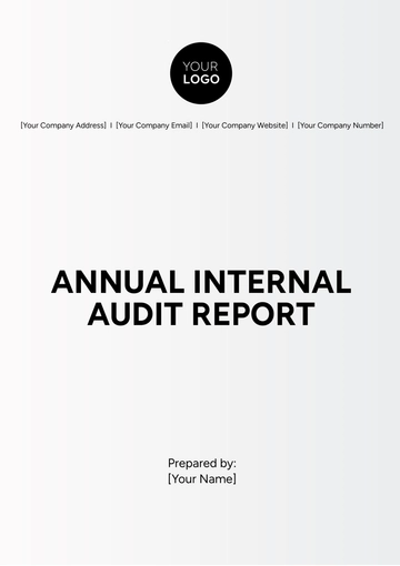 Free Annual Internal Audit Report Template to Edit Online