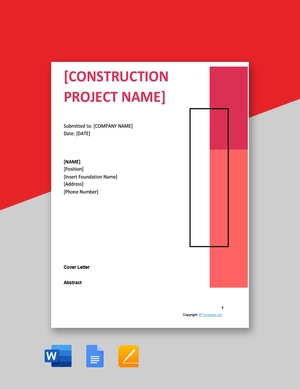 Simple Construction Proposal Template