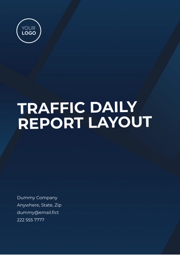 Free Traffic Daily  Report Layout Template to Edit Online