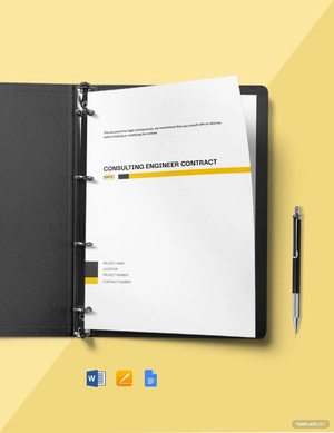 Contract Between Engineer and Contractor Template