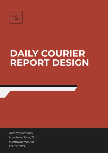Free Daily Courier Report Design Template to Edit Online