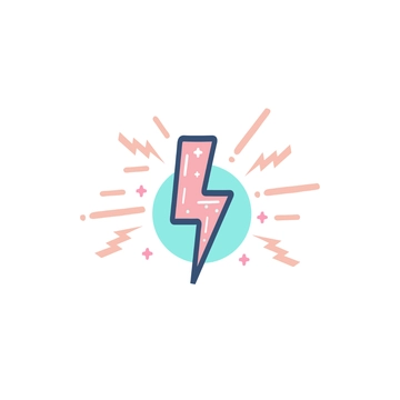 Free Glowing Lightning Clipart to Edit Online