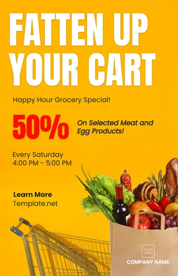 Free Grocery Store Poster Template to Edit Online