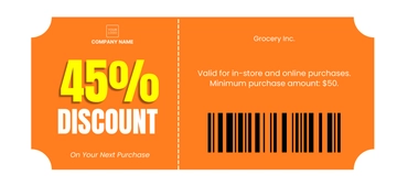 Free Grocery Store Coupon Template to Edit Online