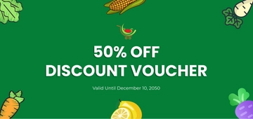 Free Grocery Store Voucher Template to Edit Online