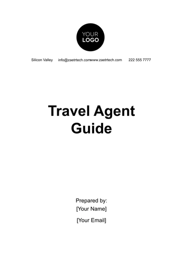 Free Travel Agent Guide Template to Edit Online