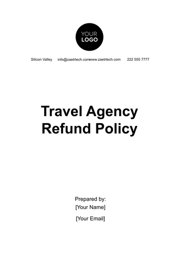 Free Travel Agency Refund Policy Template to Edit Online