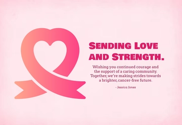 Free Breast Cancer Awareness Month Card Template to Edit Online
