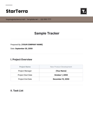 Free Sample Tracker Template to Edit Online