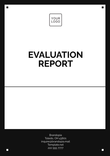 Free Evaluation Report Template to Edit Online | Template.net