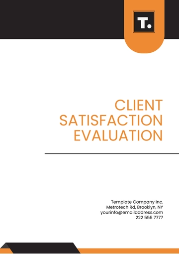 Free Client Satisfaction Evaluation Template to Edit Online