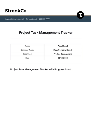 Free Project Task Management Tracker Template to Edit Online