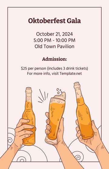 Free Vintage Oktoberfest Poster Template to Edit Online