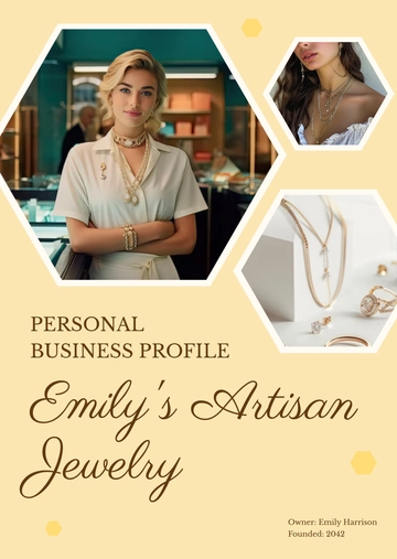 Free Colorful Personal Business Profile Template to Edit Online