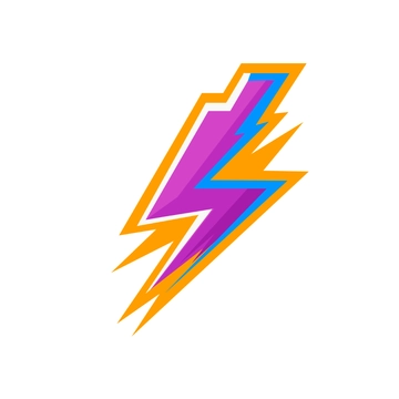 Free Colorful Lightning Clipart to Edit Online