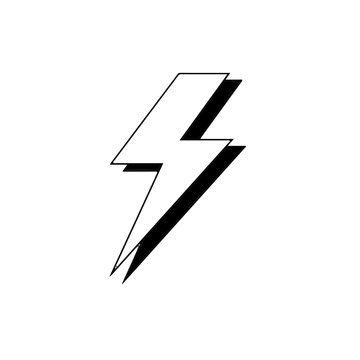 Free Black & White Lightning Clipart to Edit Online