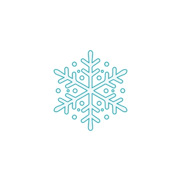 Free Simple Snowflake Clipart to Edit Online