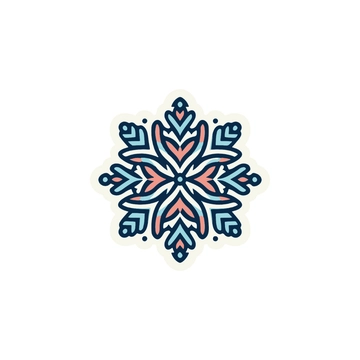 Free Colorful Snowflake Clipart to Edit Online
