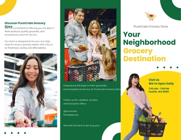 Free Grocery Store Brochure Template to Edit Online