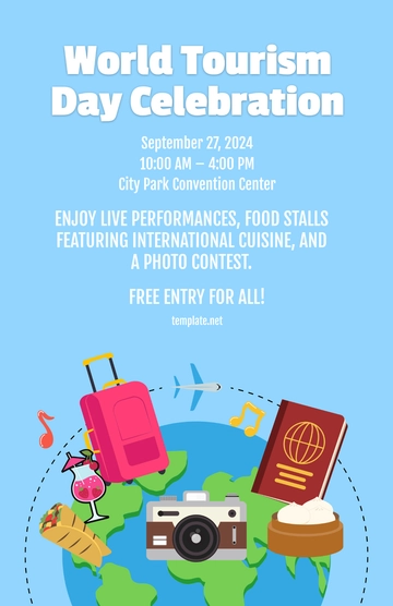 Free World Tourism Day Celebration Template to Edit Online Free World Tourism Day Celebration Template to Edit Online