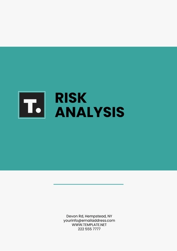 Free Risk Analysis Template to Edit Online
